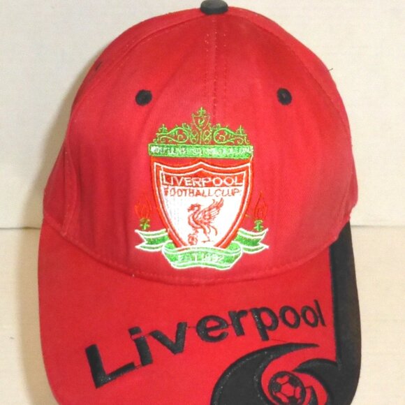 Liverpool FC Strapback Adjustable Embroidered Hat HAS STAINS PLEASE READ - Picture 1 of 10